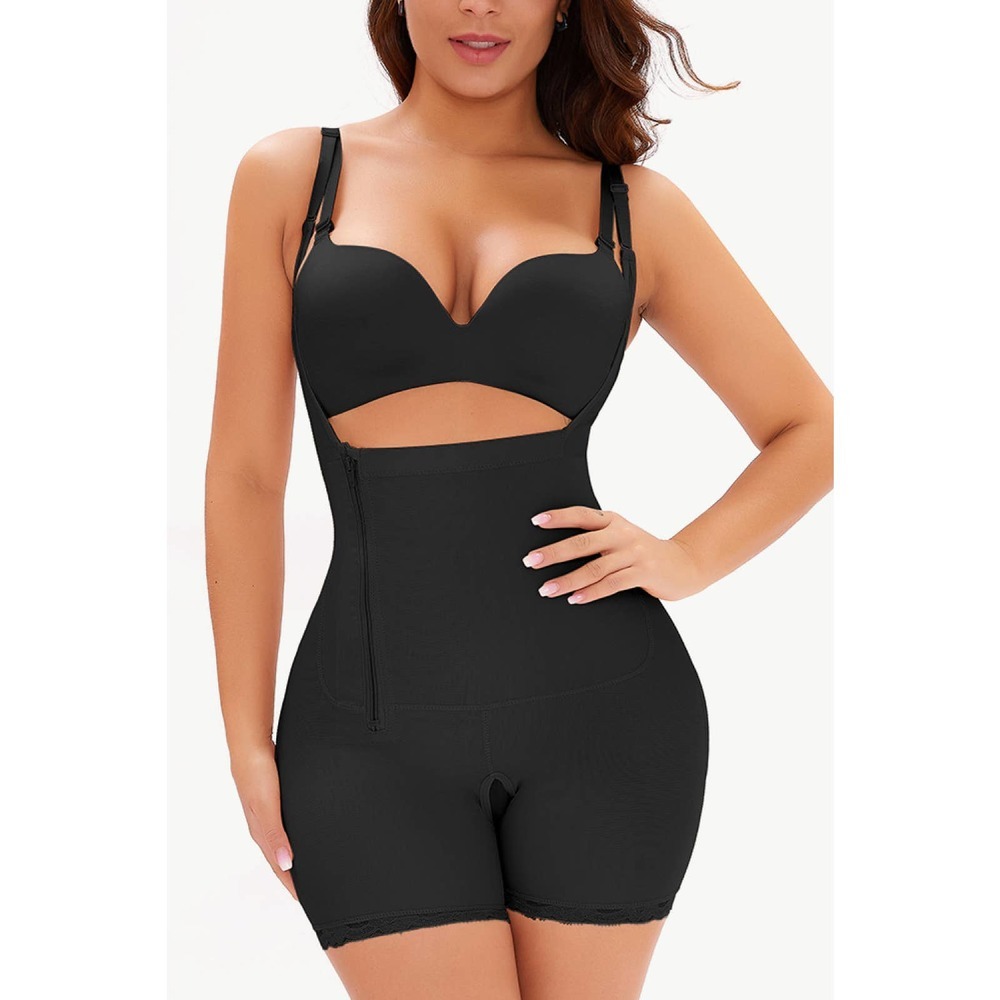 Butt Lifting Shaping Bodysuit In Black
